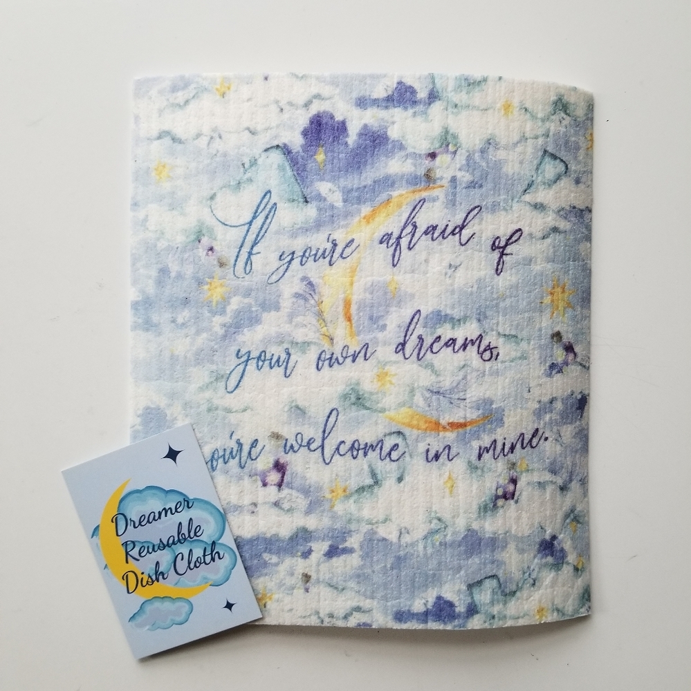 Strange The Dreamer Reusable Dish Cloth